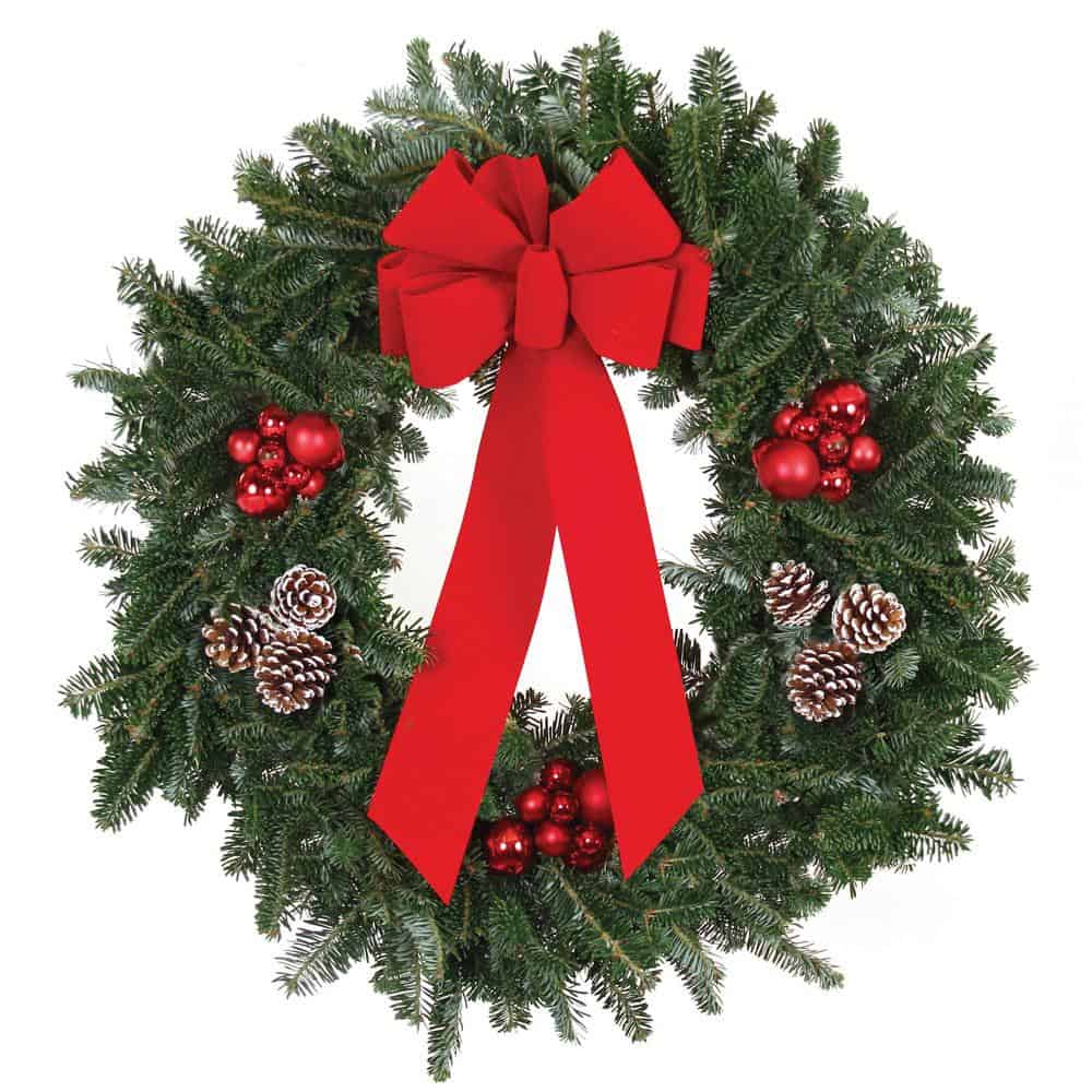 Image of Christmas wreath.