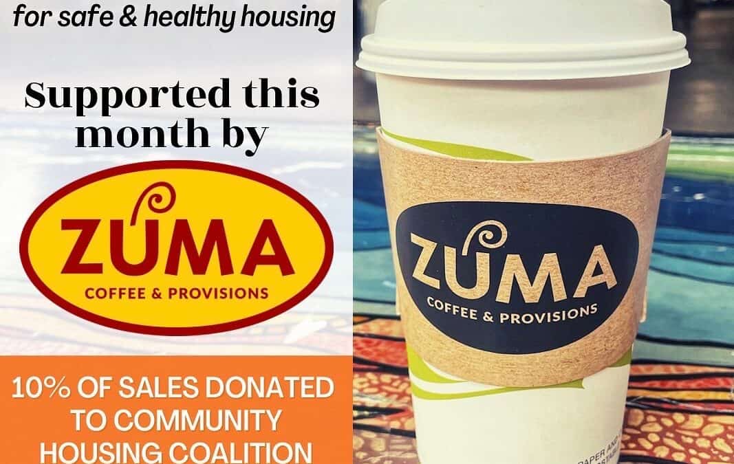 Dine at Zuma Coffee Wednesdays in November to Support the CHC Eats and Drinks Program